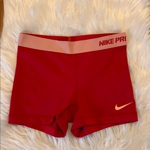 Nike dri fit spandex shorts